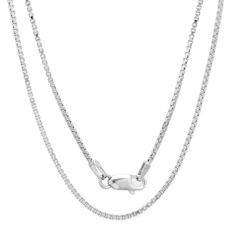 Box Chain - 1.5 mm width - Sterling Silver - Click Image to Close